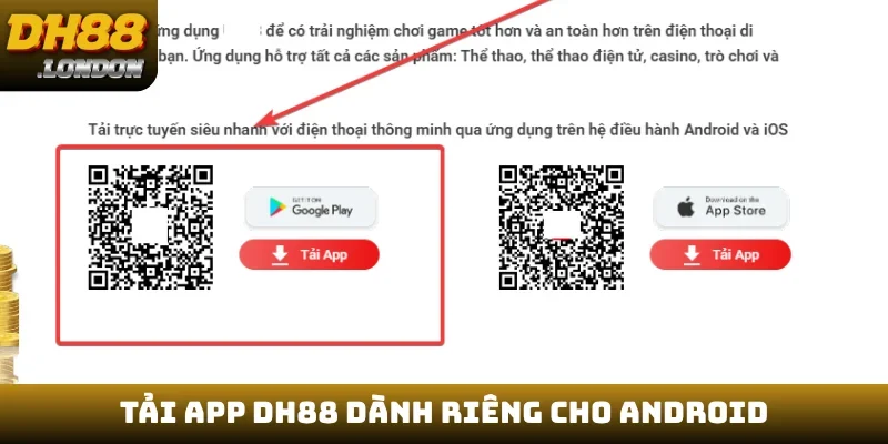 Tải app DH88 dành riêng cho Android